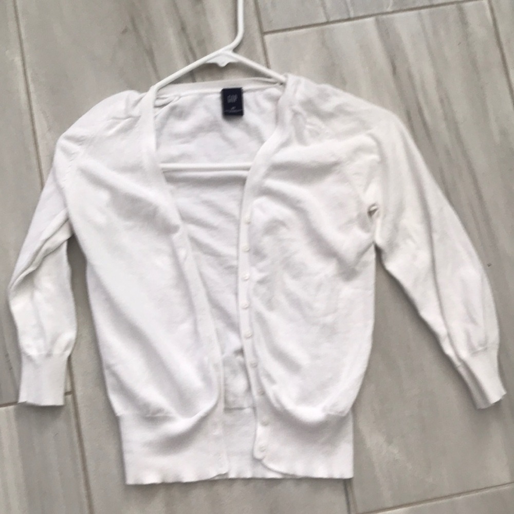Gap xs white cardigan